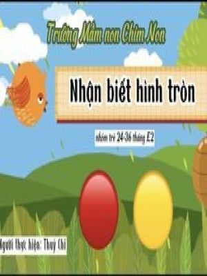 Nhận biết hình tròn - Trường mầm non A